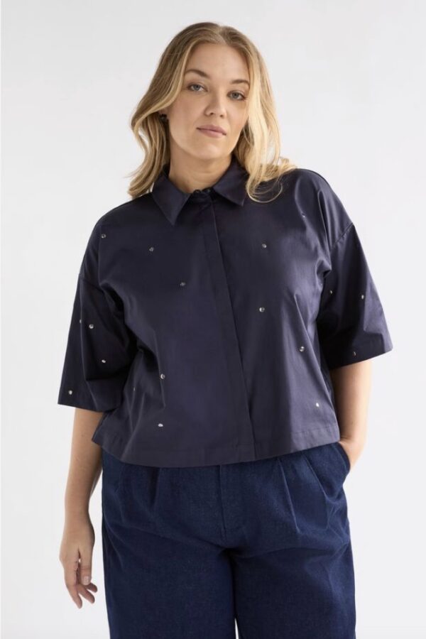 Studd Shirt Bright Navy - Image 4