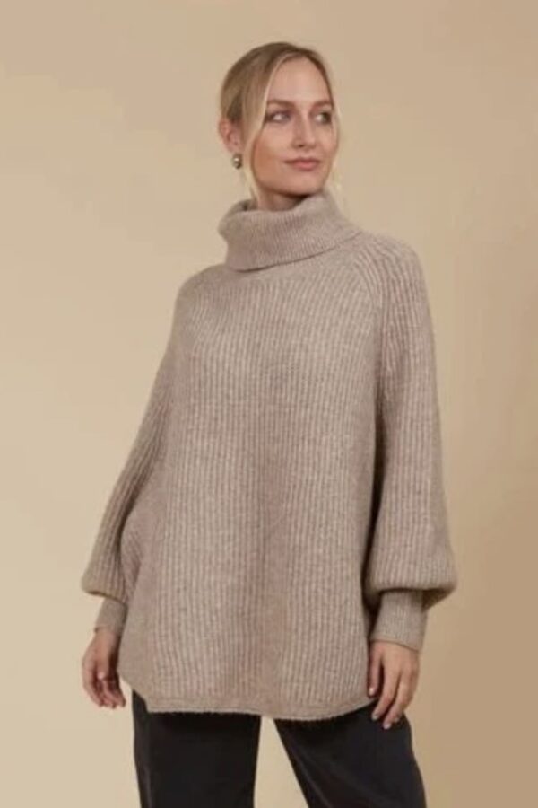 Miru Poncho Taupe