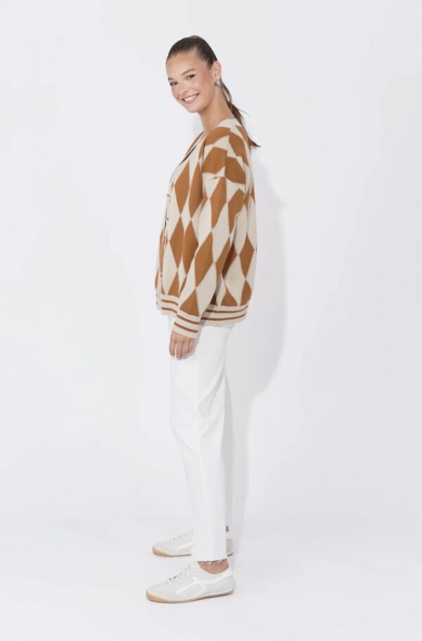 Casablanca Lurex Cardigan Sand/Dune - Image 3
