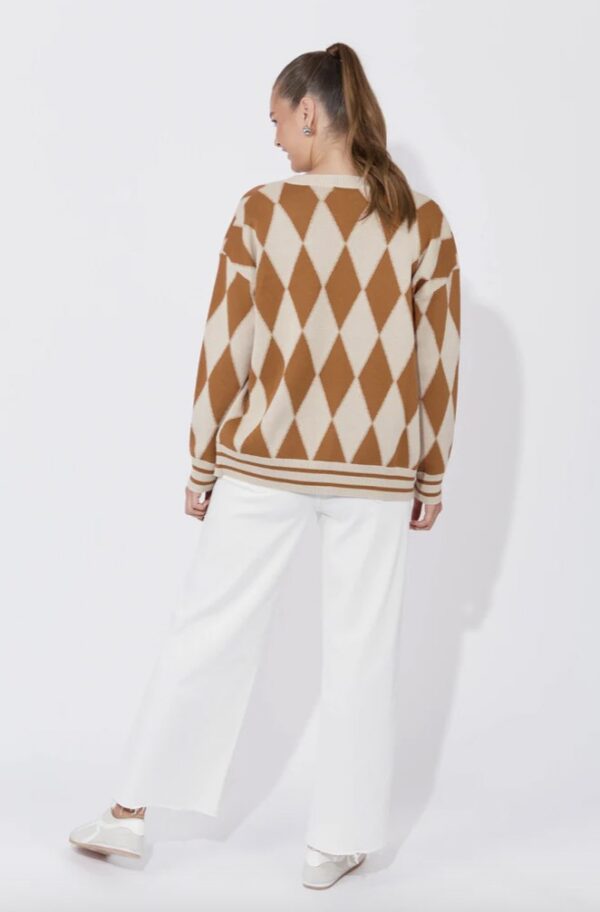 Casablanca Lurex Cardigan Sand/Dune - Image 4