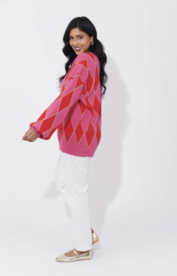 Casablanca Lurex Jumper Chilli - Image 4