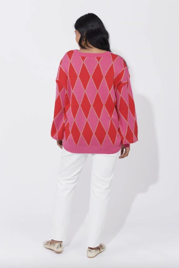 Casablanca Lurex Jumper Chilli - Image 5