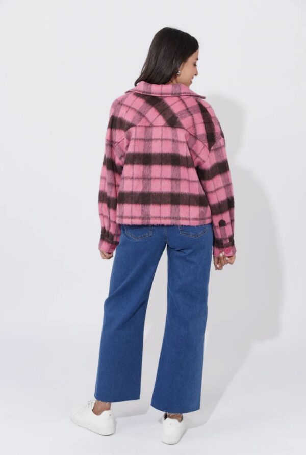 Daytona Crop Jacket Pink - Image 5