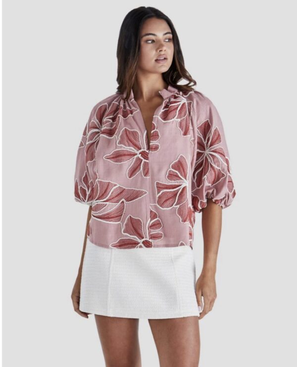 Finley Top Pink/Red