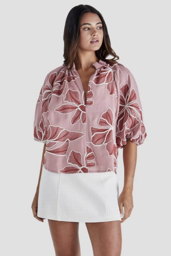 Finley Top Pink/Red