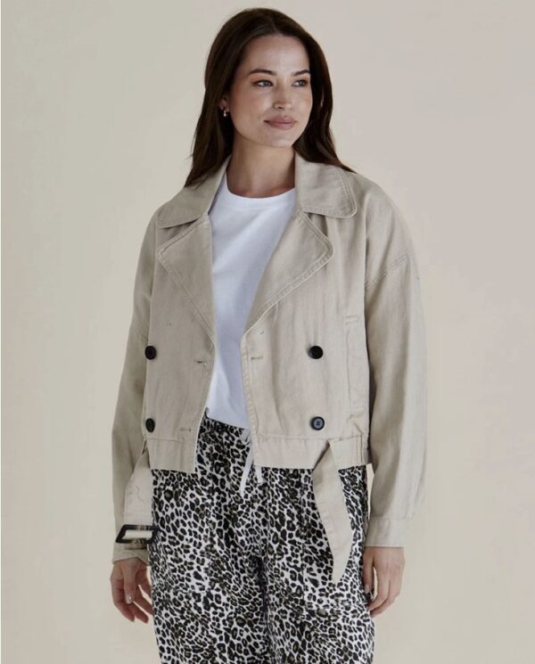 Adaline Crop Trench Coat