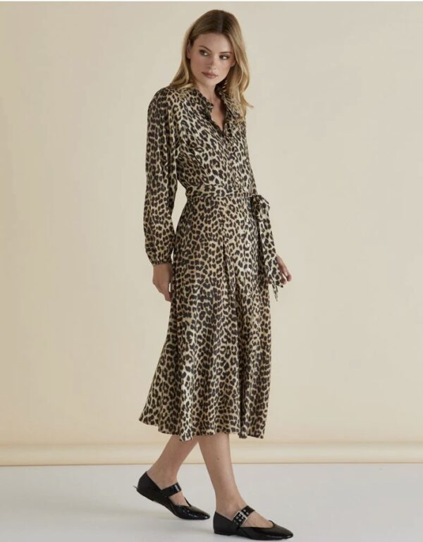 Lisa Leopard Shirt Dress - Image 3