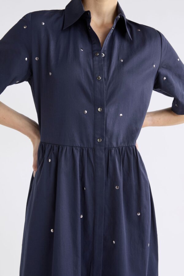 Stuud Shirt Dress Navy - Image 2