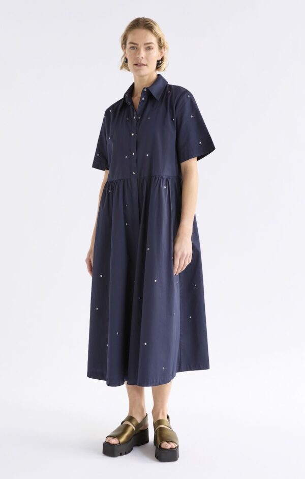Stuud Shirt Dress Navy - Image 5