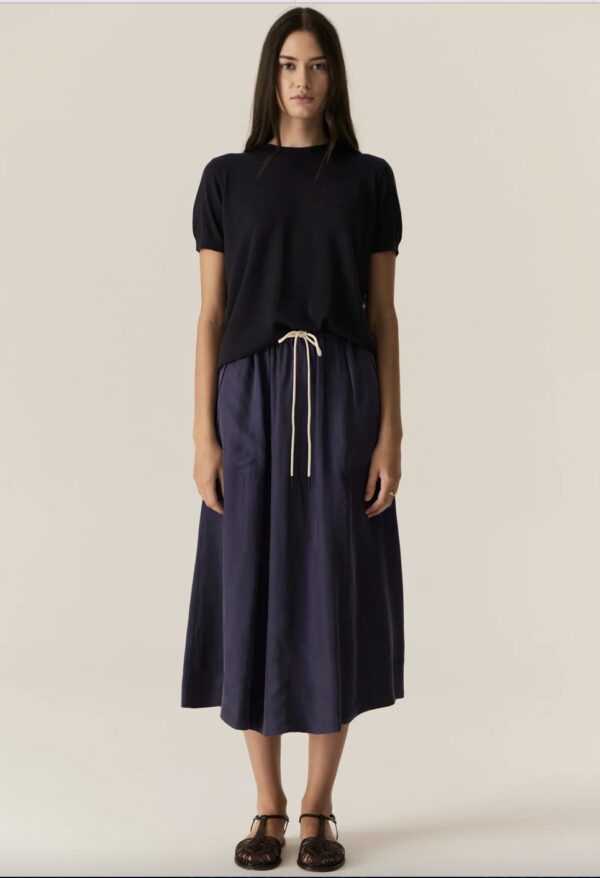 Henri Tie Skirt-Ink - Image 2