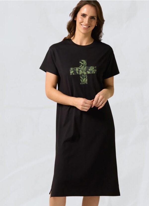 Maxie Tee Dress-Black Ibiza