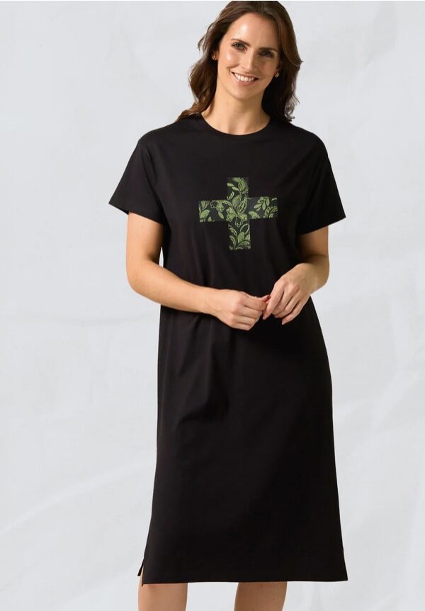 Maxie Tee Dress-Black Ibiza