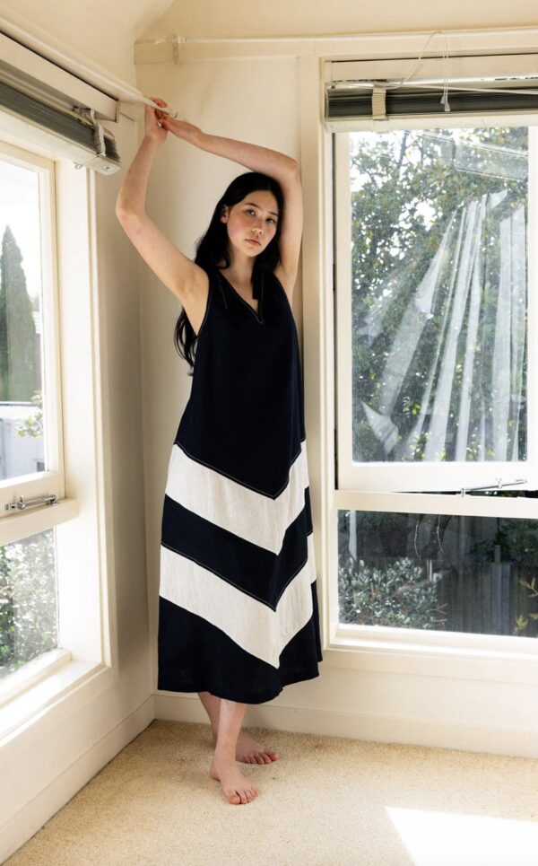 The Mixer Dress-Black/Sesame - Image 2
