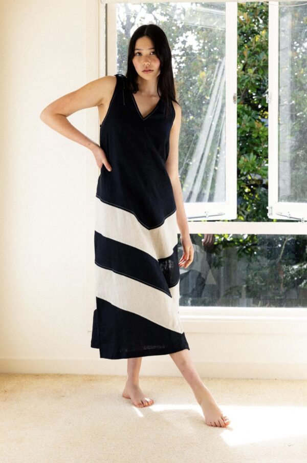 The Mixer Dress-Black/Sesame - Image 3