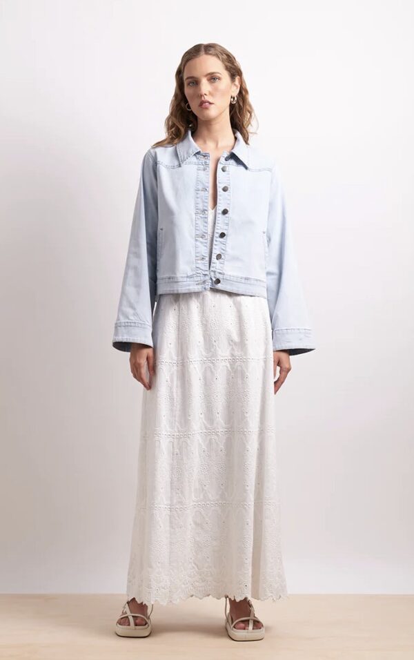 Go West Jacket-Blue Stone
