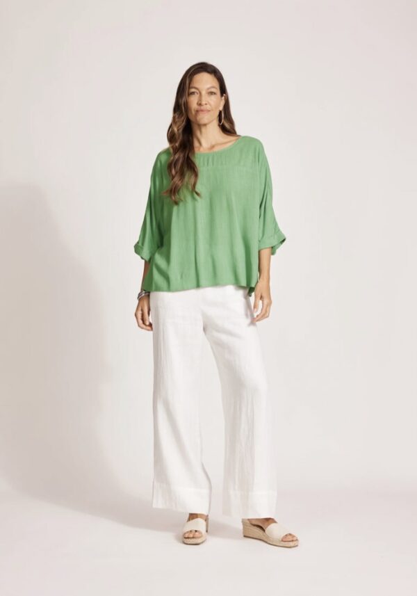 Alesia Relaxed Top-Jade - Image 2
