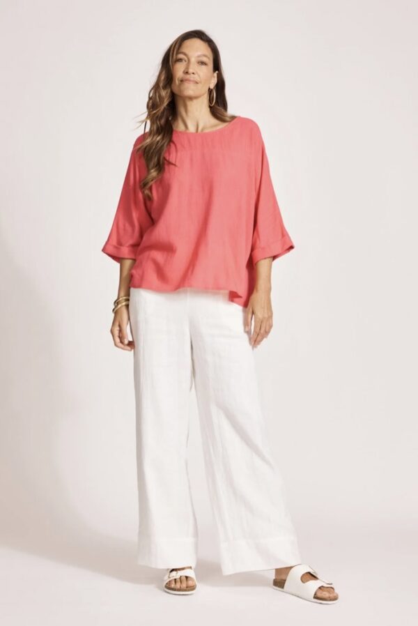 Alesia Relaxed Top-Melon - Image 2