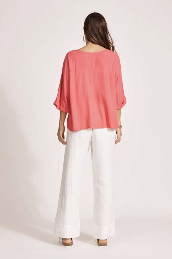 Alesia Relaxed Top-Melon - Image 6