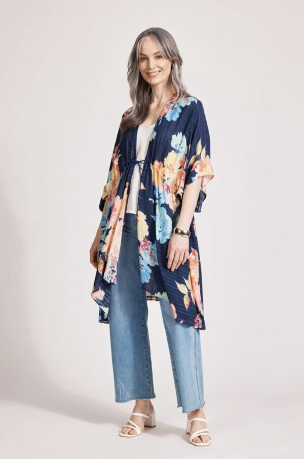 Parisio Tie Cape Indigo Bloom - Image 3
