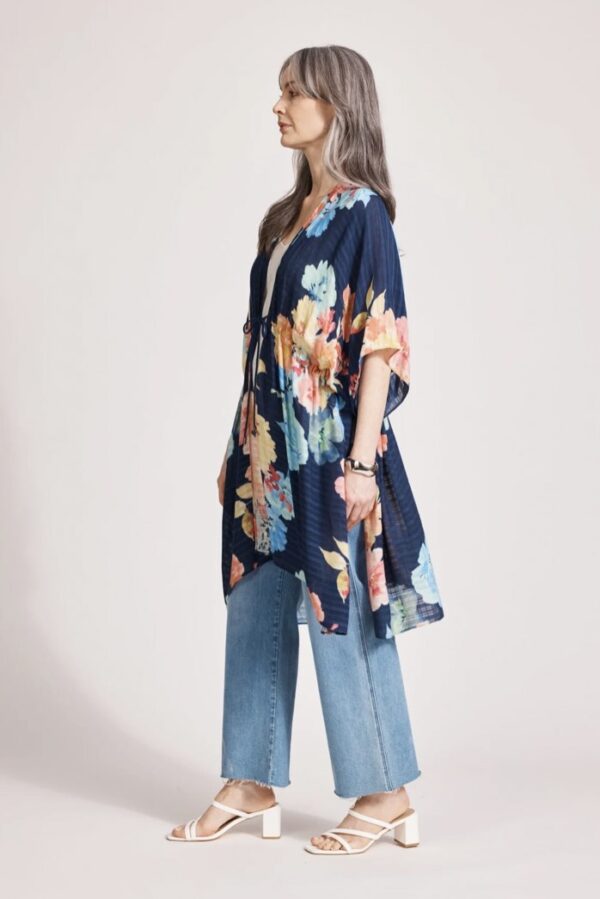 Parisio Tie Cape Indigo Bloom - Image 4