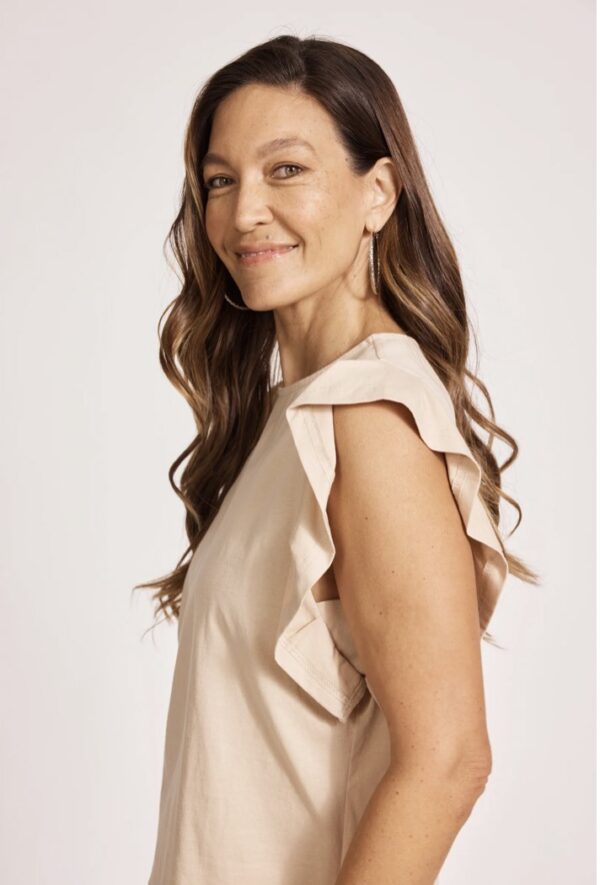 Francia Frill Tank-Stone - Image 2