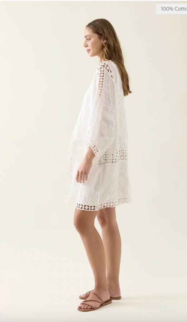 Oline Lace Kimono-Lotus - Image 4