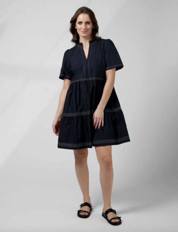 Willa Dress Navy - Image 2