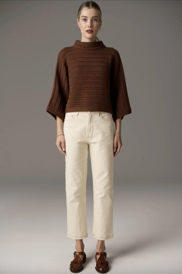 Daily Boxy Knit - Toffee