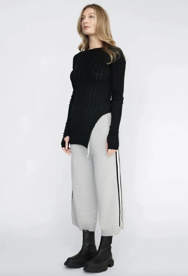 Rounded Veneer Tunic Black - Image 2