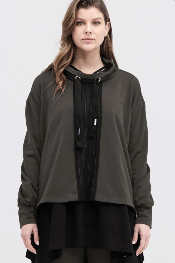 Strip Brink Sweater-Tarmac/Black