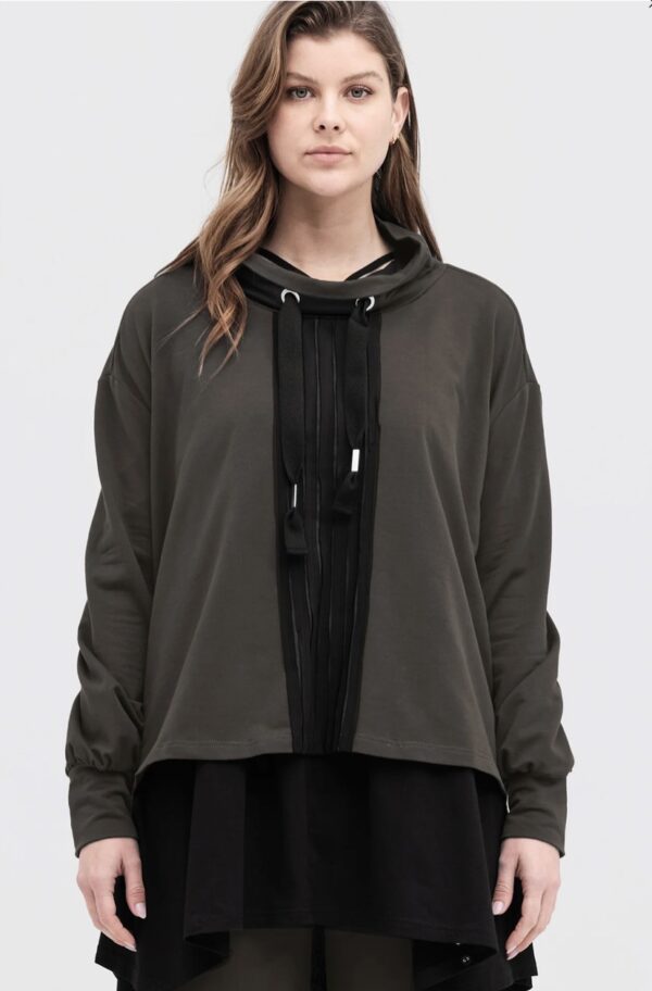 Strip Brink Sweater-Tarmac/Black