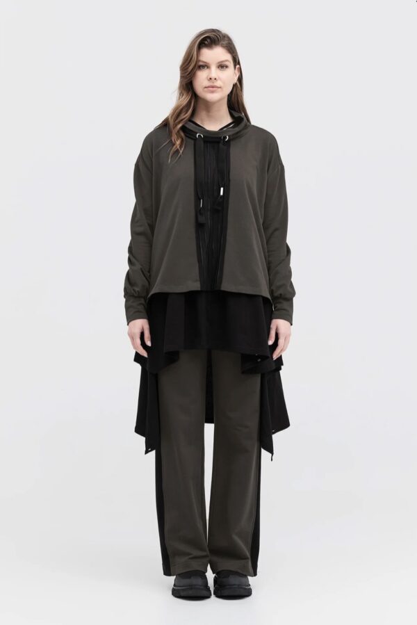 Strip Brink Sweater-Tarmac/Black - Image 3