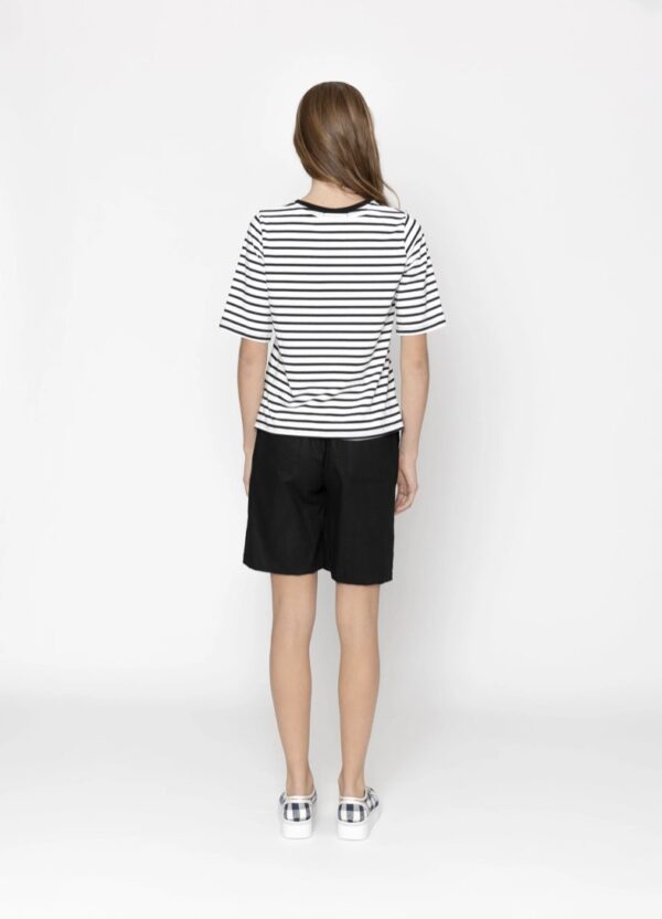 Arrow Tee-Black+White Stripe - Image 3