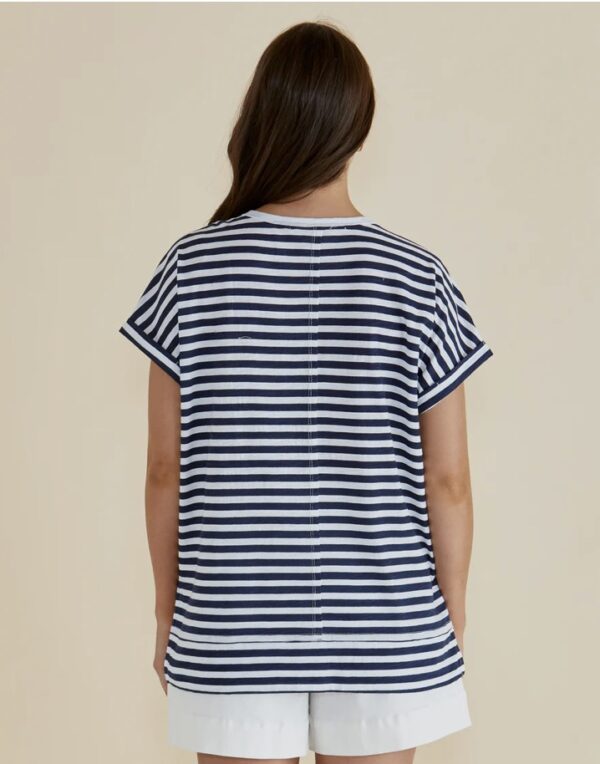 Shirley Tee Navy Stripe - Image 4