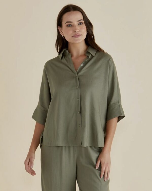 Lynwood Shirt Olive Green