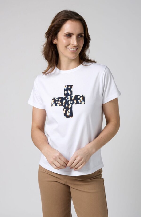 Ace Tee Leopard-White