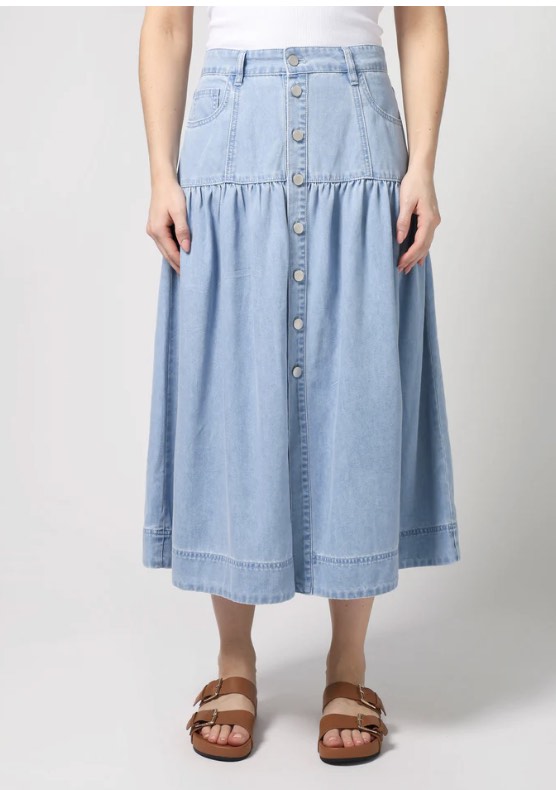 Lou Skirt-Light Denim