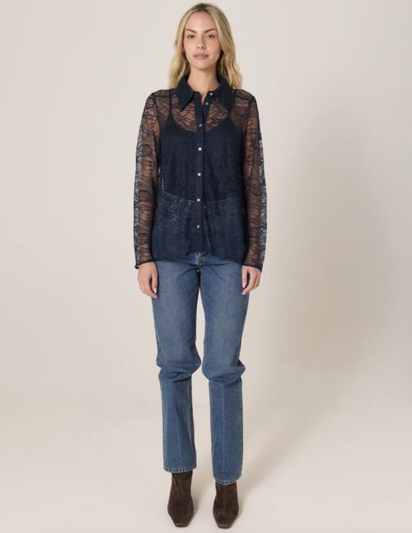 Domino Shirt Navy - Image 3