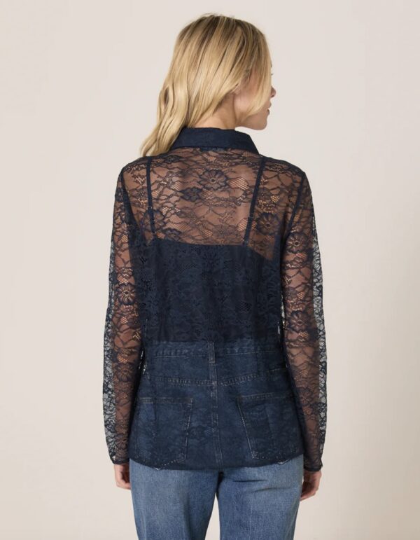 Domino Shirt Navy - Image 4