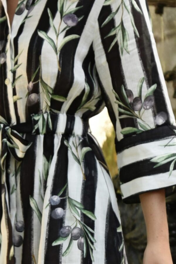 Stripe A Pose Dress-Olive Branch - Image 4