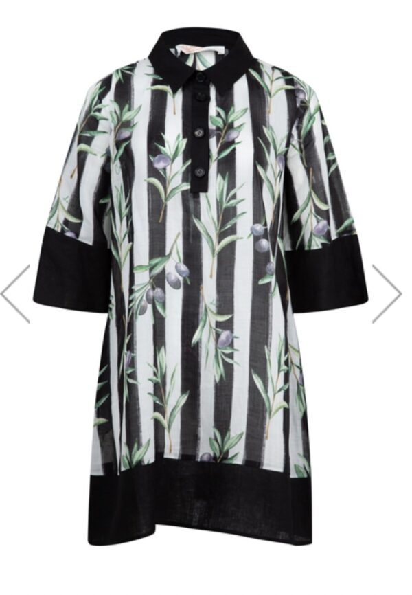 Stripe When Its Hot Dress-Olive - Image 4
