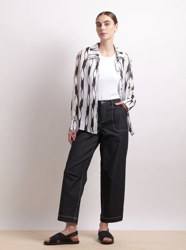 Soft Focus Shirt-Liquorice