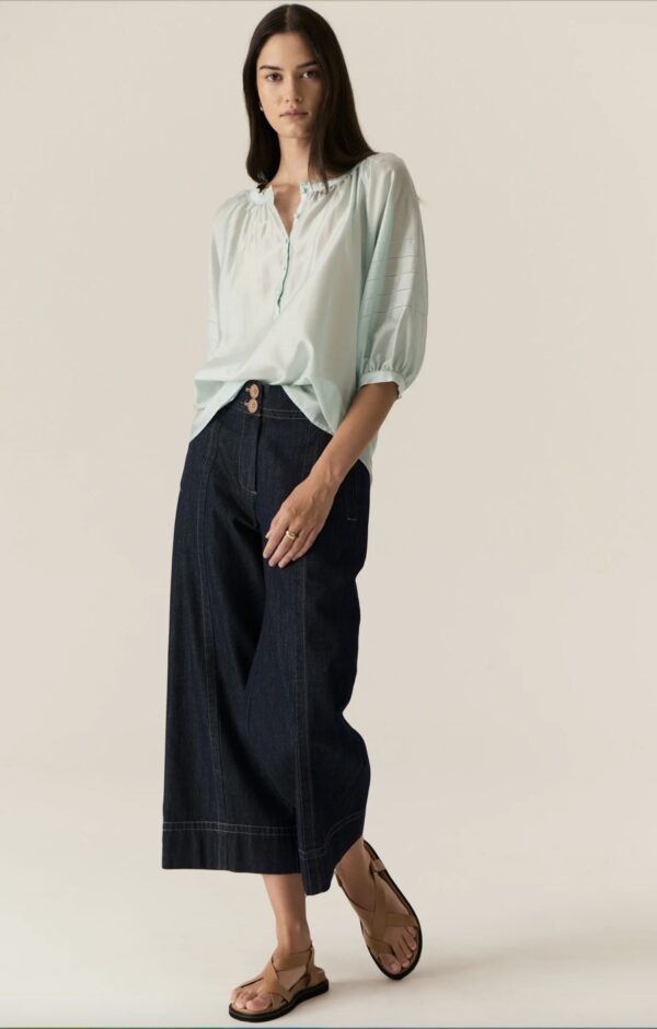 Carsen Crop Pant-Dark Wash - Image 2