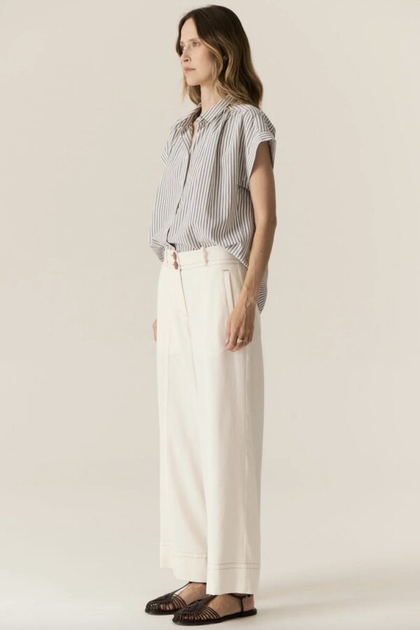 Carsen Full Length Pant-Ecru - Image 2