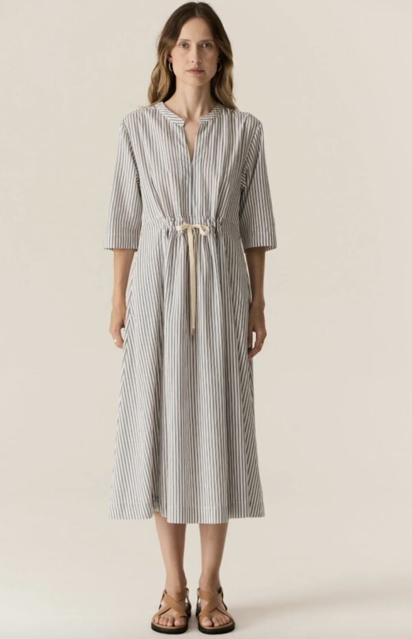 Vera Shirt Dress-Blue Stripe