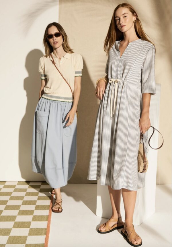 Vera Shirt Dress-Blue Stripe - Image 2