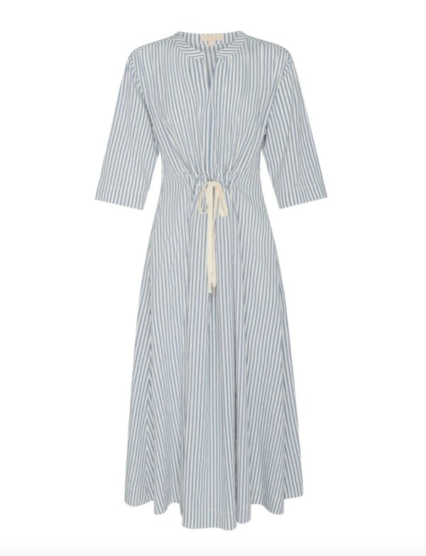 Vera Shirt Dress-Blue Stripe - Image 8