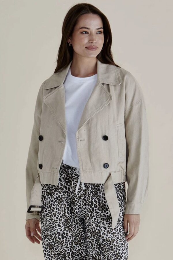 Adaline Crop Trench Coat
