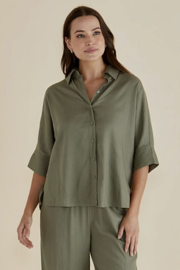 Lynwood Shirt Olive Green