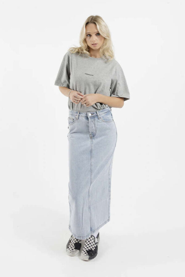 99 Skirt -Paint Plus Washed Blue